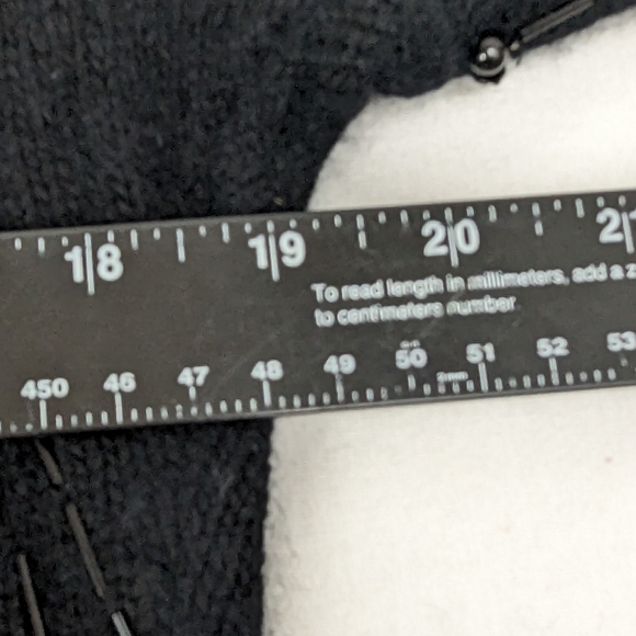 Micheal Seroy Beaded Angora Rabbit and Lambswool Cropped Cardigan Medium - Picture 8 of 10